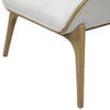 Avayanna Occasional Chair in Mindy Wood & Poly Blend Upholstery