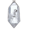 Phantom in Quartz Crystal & Moldavite Pendant Necklace