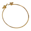 Diamond Butterflies Designer Bangle Bracelet in 14K Solid Gold