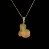 4 ct Australian Organic Opal Pendant on Solid Gold Chain