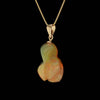 4 ct Australian Organic Opal Pendant on Solid Gold Chain