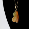4 ct Australian Organic Opal Pendant on Solid Gold Chain