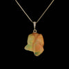 6 ct Australian Organic Opal Pendant & 3 Diamonds in Solid Gold
