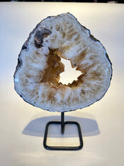 Citrine slice on stand