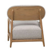 Donny Scandinavian Occasinal Chair with White Linen Upholstery