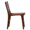 PAIR of Designer Woven Leather Dining Room Chair