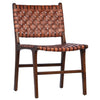 PAIR of Designer Woven Leather Dining Room Chair