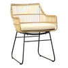 Agalia Jawit Naural Rattan Dining Chairs PAIR