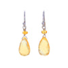 Petite Chandelier Cut Citrine Crystal Earrings