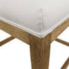 PAIR Croft Barstools in White Cotton Blend Upholstery & Oak Wood Frame