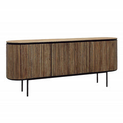 Dabney Teak Wood & Iron Sideboard