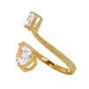 Snake Eyes Gold Filled Sterling Silver Ring