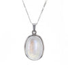 Oval Moonstone Cabochon Necklace v2