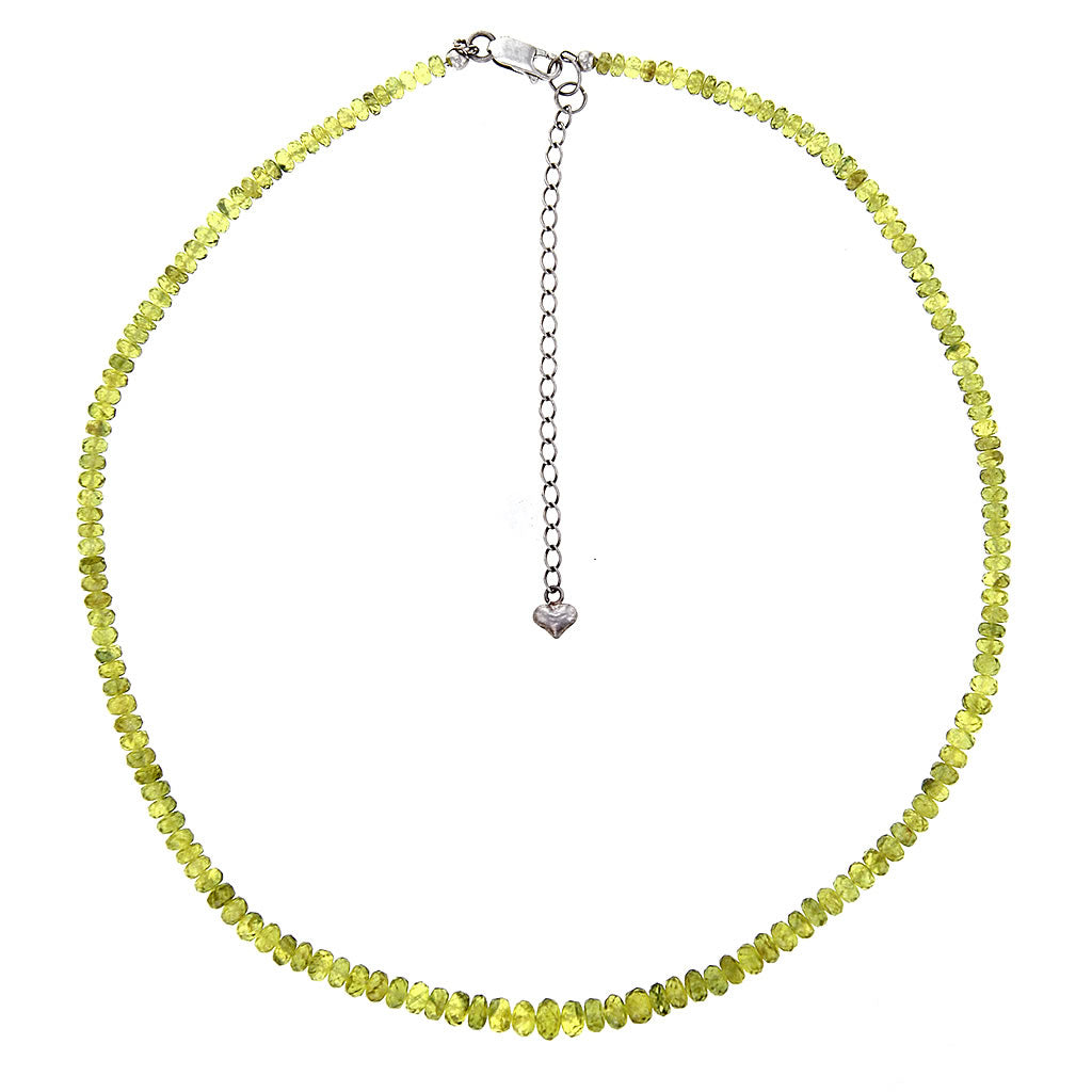 AA Green Topaz Bead Necklace