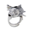 Koi Fish Sculpted Sterling Silver Ring