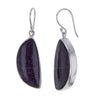 Natural Purpurite Sterling Silver Earrings