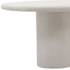 102" Outdoor Dining Table in White Concrete