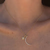 Starry Sky 18K Gold Plated Charms & CZs Necklace