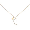 Starry Sky 18K Gold Plated Charms & CZs Necklace