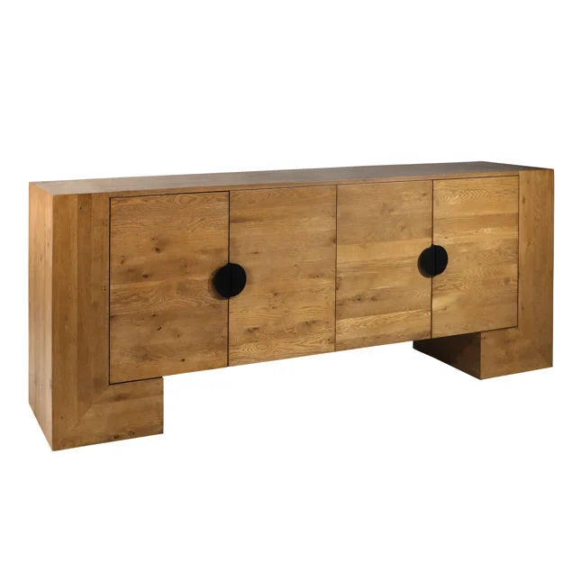 Almanza Modern Sideboard in Natural Finish Oak Wood