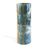 Tall Cylindrical Natural Blue Onyx Lamp
