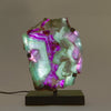 Natural Fluorite Live Edge Fluorite Lamp SM v2