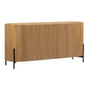 Tala Nuveau Deco Inspired Natural Mindi Wood Sideboard With Iron Legs