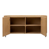 Tala Nuveau Deco Inspired Natural Mindi Wood Sideboard With Iron Legs