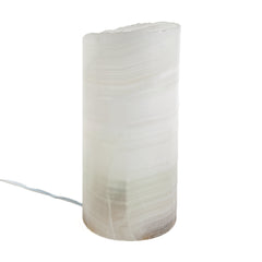 Cylindrical Onyx Lamp with Live Edge LG - v2