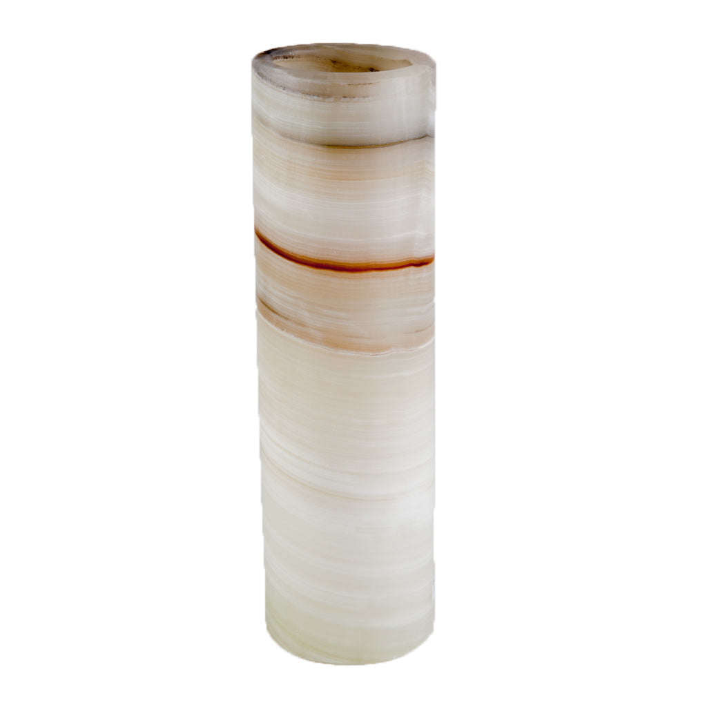 Cylindrical Onyx Lamp