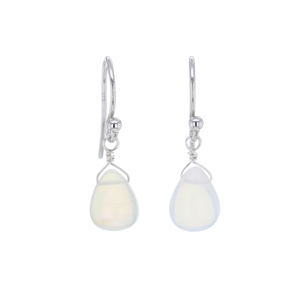 Brilliant Incandescent Madagascar Opal Drop Earrings