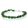 Raw Chrome Diopside Microbead Bracelet