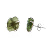 Raw Moldavite Stud Earrings v2