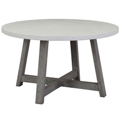 Round Dining Table with Embossed Top