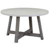 Round Dining Table with Embossed Top