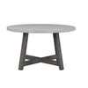 Round Dining Table with Embossed Top