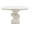 Serenade Outdoor Dining Table in White Concrete