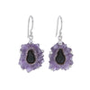 Stalactite Amethyst and Sterling Silver Earrings in Purple v1