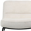 Modern Lounge Chair in Chenille Cotton Blend Upholstery