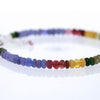 Tanzanite & Multi Color Tourmaline Microbead Bracelet