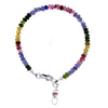 Tanzanite & Multi Color Tourmaline Microbead Bracelet