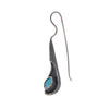 Unique Oxidized Sterling Silver Signity Crystal Earrings by Bora