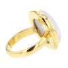 Moonstone Ring in 14K Gold Plated Sterling Silver