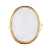 Moonstone Ring in 14K Gold Plated Sterling Silver