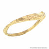 One of a Kind Italian Designer Hammered 14K Solid Yellow Gold Wedding Band Size 7