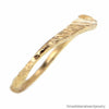 One of a Kind Italian Designer Hammered 14K Solid Yellow Gold Wedding Band Size 7