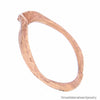 One of a Kind Italian Designer Hammered 14K Solid Rose Gold Wedding Band Size 7