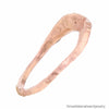 One of a Kind Italian Designer Hammered 14K Solid Rose Gold Wedding Band Size 7