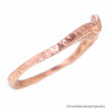 One of a Kind Italian Designer Hammered 14K Solid Rose Gold Wedding Band Size 7