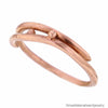 One of a Kind Italian Designer 14K Solid Rose Gold Wedding Band Size 7